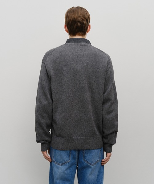 MARITHE + FRANCOIS GIRBAUD(マリテフランソワジルボー)の「CLASSIC LOGO KNIT PULLOVER(ニット/セーター・レディース・Navy/オートミール/チャコール・SMALL/MEDIUM/LARGE)」の7枚目の写真