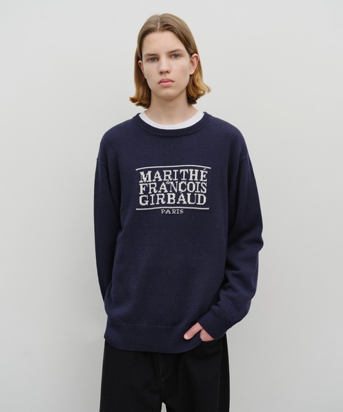 MARITHE + FRANCOIS GIRBAUD(マリテフランソワジルボー)の「CLASSIC LOGO KNIT PULLOVER(ニット/セーター・レディース・Navy/オートミール/チャコール・SMALL/MEDIUM/LARGE)」の14枚目の写真