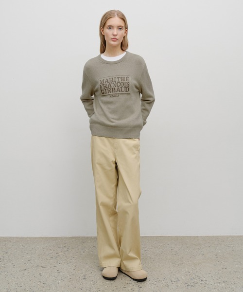 CLASSIC LOGO KNIT PULLOVER(ニット/セーター)|MARITHE + CLASSIC LOGO KNIT PULLOVER(ニット/セーター)|MARITHE +