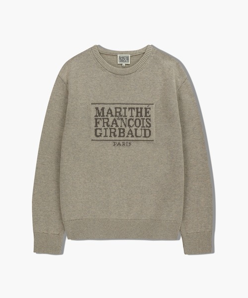 CLASSIC LOGO KNIT PULLOVER(ニット/セーター)|MARITHE + CLASSIC LOGO KNIT PULLOVER(ニット/セーター)|MARITHE +