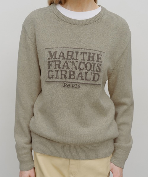 CLASSIC LOGO KNIT PULLOVER(ニット/セーター)|MARITHE + CLASSIC LOGO KNIT PULLOVER(ニット/セーター)|MARITHE +