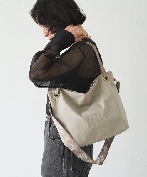 russet（ラシット）の「コーデュラナイロン3WAYトートバッグ（トートバッグ・レディース・ブラック/グレイッシュベージュ/グレー/ダークブラウン・FREE）」の20枚目の写真