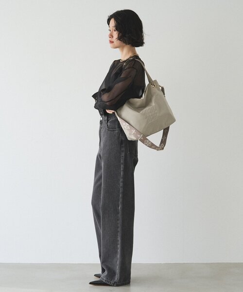 russet（ラシット）の「コーデュラナイロン3WAYトートバッグ（トートバッグ・レディース・ブラック/グレイッシュベージュ/グレー/ダークブラウン・FREE）」の21枚目の写真