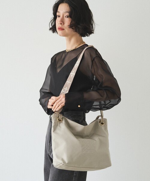 russet（ラシット）の「コーデュラナイロン3WAYトートバッグ（トートバッグ・レディース・ブラック/グレイッシュベージュ/グレー/ダークブラウン・FREE）」の10枚目の写真