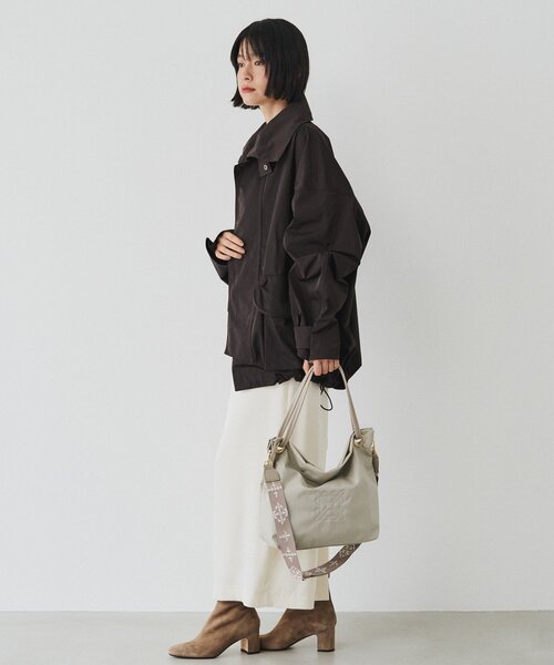 russet（ラシット）の「コーデュラナイロン3WAYトートバッグ（トートバッグ・レディース・ブラック/グレイッシュベージュ/グレー/ダークブラウン・FREE）」の12枚目の写真