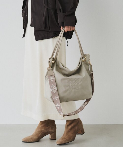 russet（ラシット）の「コーデュラナイロン3WAYトートバッグ（トートバッグ・レディース・ブラック/グレイッシュベージュ/グレー/ダークブラウン・FREE）」の13枚目の写真