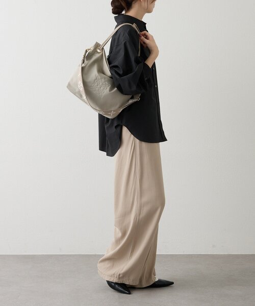 russet（ラシット）の「コーデュラナイロン3WAYトートバッグ（トートバッグ・レディース・ブラック/グレイッシュベージュ/グレー/ダークブラウン・FREE）」の15枚目の写真