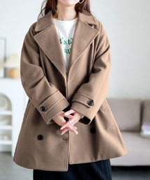 Sawa a la mode（サワアラモード）の「オーバーサイズダブルブレストコート【大きいサイズ対応】（ダウンジャケット/コート）」