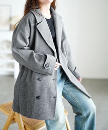 Sawa a la mode（サワアラモード）の「オーバーサイズダブルブレストコート【大きいサイズ対応】（ダウンジャケット/コート）」