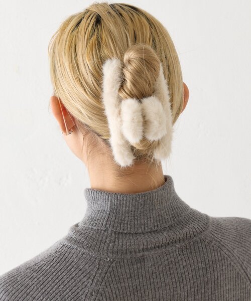 BIRTHDAY BAR（バースデイバー）の「ファーバンス（バレッタ/ヘアクリップ・レディース・ベージュ/グリーン/ホワイト・0）」の6枚目の写真