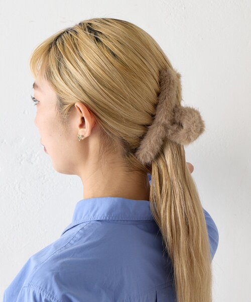 BIRTHDAY BAR（バースデイバー）の「ファーバンス（バレッタ/ヘアクリップ・レディース・ベージュ/グリーン/ホワイト・0）」の8枚目の写真