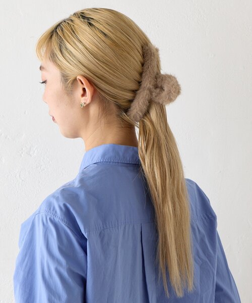 BIRTHDAY BAR（バースデイバー）の「ファーバンス（バレッタ/ヘアクリップ・レディース・ベージュ/グリーン/ホワイト・0）」の9枚目の写真