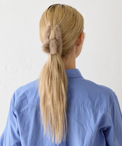 BIRTHDAY BAR（バースデイバー）の「ファーバンス（バレッタ/ヘアクリップ・レディース・ベージュ/グリーン/ホワイト・0）」の10枚目の写真