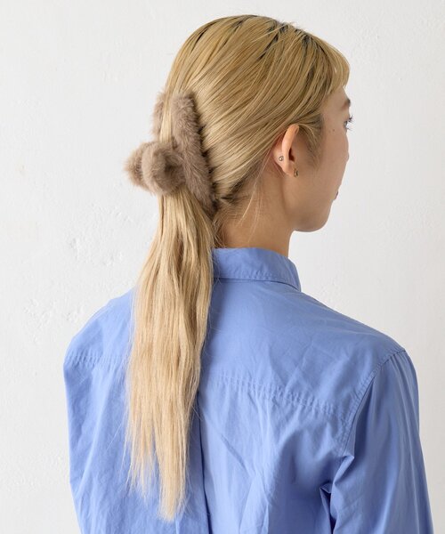 BIRTHDAY BAR（バースデイバー）の「ファーバンス（バレッタ/ヘアクリップ・レディース・ベージュ/グリーン/ホワイト・0）」の11枚目の写真