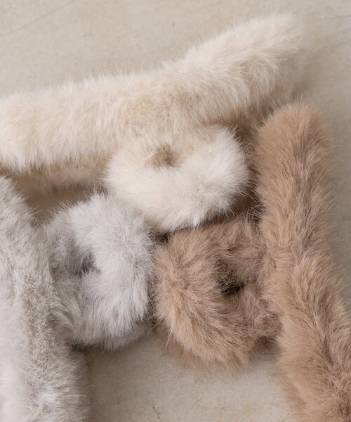 BIRTHDAY BAR（バースデイバー）の「ファーバンス（バレッタ/ヘアクリップ・レディース・ベージュ/グリーン/ホワイト・0）」の5枚目の写真