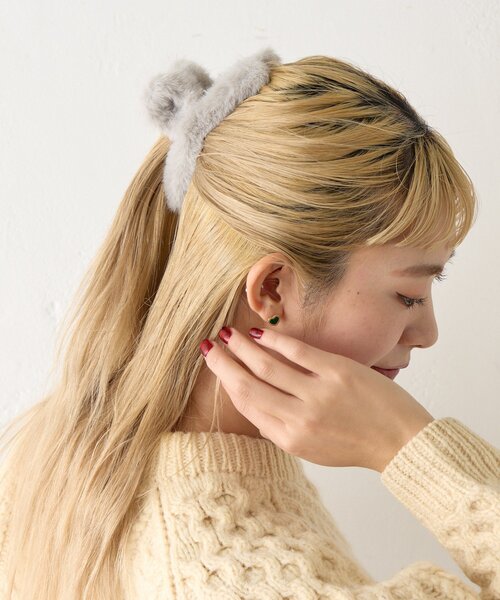 BIRTHDAY BAR（バースデイバー）の「ファーバンス（バレッタ/ヘアクリップ・レディース・ベージュ/グリーン/ホワイト・0）」の13枚目の写真