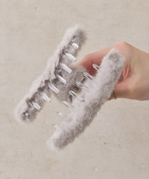 BIRTHDAY BAR（バースデイバー）の「ファーバンス（バレッタ/ヘアクリップ・レディース・ベージュ/グリーン/ホワイト・0）」の15枚目の写真