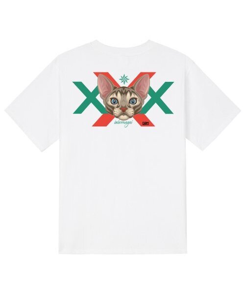 KAN6312(カン6312)の「KTW0035 スフィンクスエックス 半袖Tシャツ - ホワイト(Tシャツ/カットソー・メンズ・その他・LARGE/MEDIUM/SMALL/X-LARGE)」の1枚目の写真