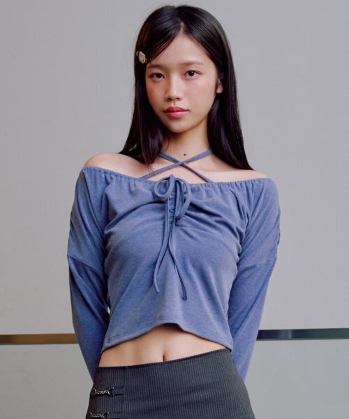 ZEROPLANET（ゼロプラネット）の「ヘイゼルフェミニンシャーリングトップ [ブルー]（Tシャツ/カットソー・レディース・その他・SMALL/MEDIUM）」の6枚目の写真