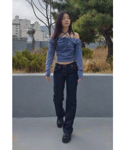 ZEROPLANET（ゼロプラネット）の「ヘイゼルフェミニンシャーリングトップ [ブルー]（Tシャツ/カットソー・レディース・その他・SMALL/MEDIUM）」の5枚目の写真