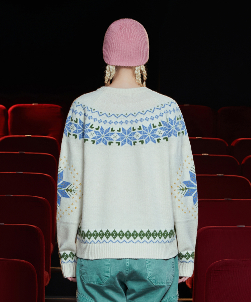UNALLOYED(アナロイド)の「アーガイルノルディックニット / アイボリー(ニット/セーター・レディース・その他・MEDIUM/LARGE)」の3枚目の写真