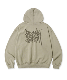 PIGMENT TAG HOODIE - BEIGE