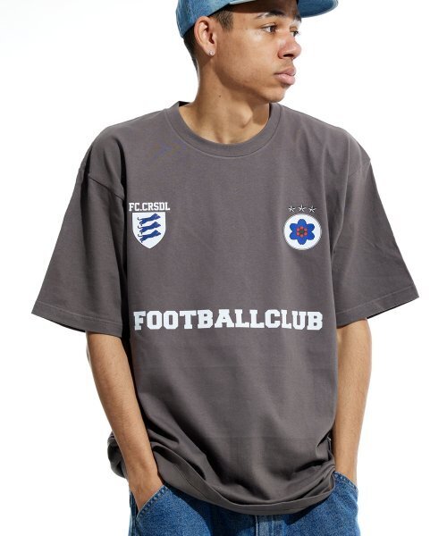 CREAM SODA LAB(クリームソーダラボ)の「FCクリームソーダラップ 半袖Tシャツ チャコール ホワイト(Tシャツ/カットソー・メンズ・その他・MEDIUM/LARGE/X-LARGE/XX-LARGE)」の1枚目の写真