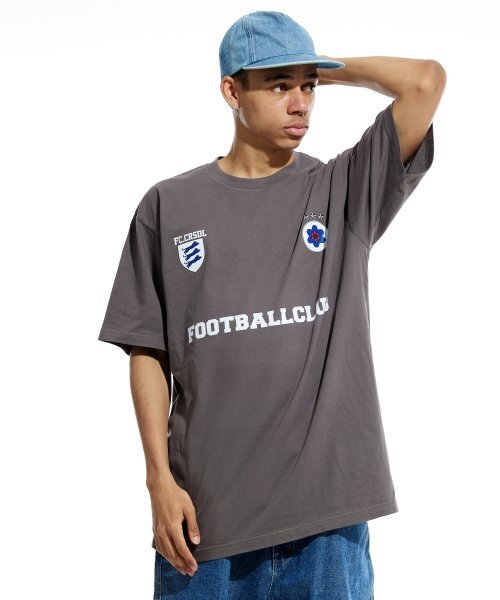 CREAM SODA LAB(クリームソーダラボ)の「FCクリームソーダラップ 半袖Tシャツ チャコール ホワイト(Tシャツ/カットソー・メンズ・その他・MEDIUM/LARGE/X-LARGE/XX-LARGE)」の4枚目の写真