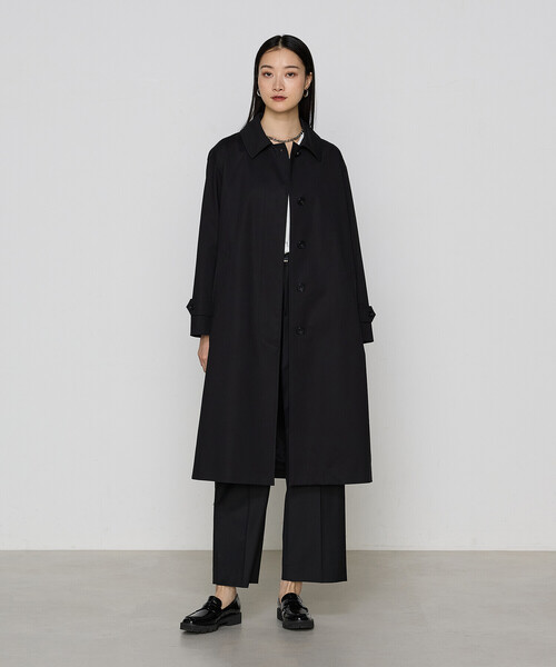 COMME CA（コムサ）の「〔 TALLサイズ 〕 コットンダブルクロスストレッチ コート（その他アウター・レディース・ブラック・15号）」の4枚目の写真