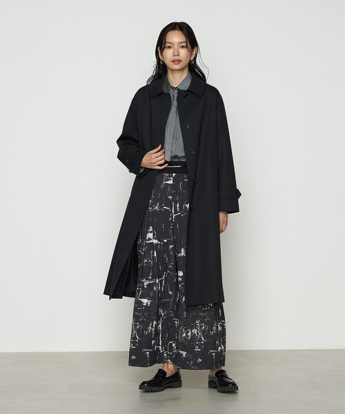 COMME CA（コムサ）の「〔 TALLサイズ 〕 コットンダブルクロスストレッチ コート（その他アウター・レディース・ブラック・15号）」の6枚目の写真