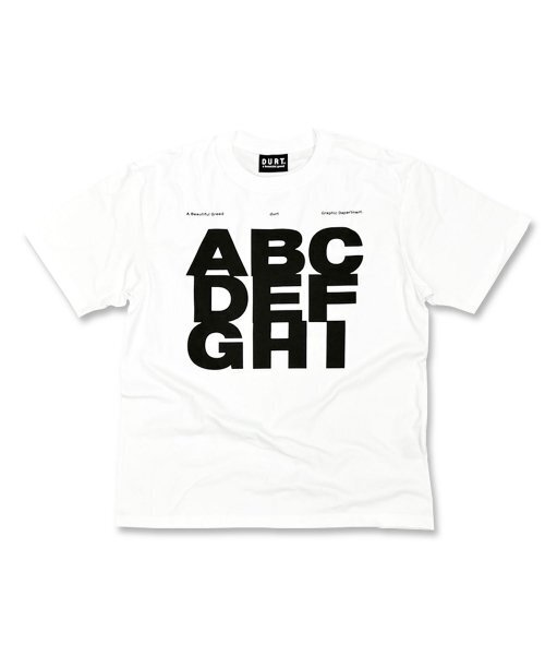 DURTの「ABC HALF SLEEVE TEE (WHITE)(Tシャツ/カットソー・レディース・その他・SMALL/MEDIUM/LARGE/X-LARGE)」の1枚目の写真