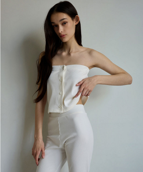 DEVIWEAR(デヴィウェア)の「レイヤードラップブーツカットパンツ(セット) DEVI-B0084-ホワイト(スウェットパンツ・レディース・ホワイト・SMALL/MEDIUM)」の1枚目の写真