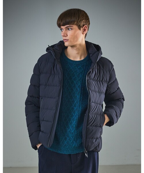 ABAHOUSE（アバハウス）の「WOOL MIX メランジシャギー アランニット（ニット/セーター・メンズ・ブルー/ホワイト/ダークネイビー/オレンジ・46/48）」の21枚目の写真