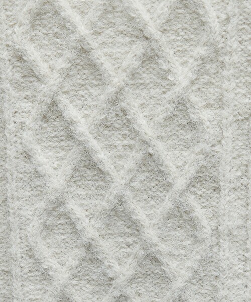 ABAHOUSE（アバハウス）の「WOOL MIX メランジシャギー アランニット（ニット/セーター・メンズ・ブルー/ホワイト/ダークネイビー/オレンジ・46/48）」の19枚目の写真