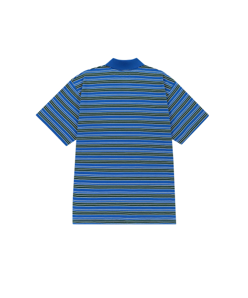 ENDOOR(エンドア)の「Washed stripe polo 1/2 shirt (blue stripe)(ポロシャツ・メンズ・その他・1/2/3)」の4枚目の写真