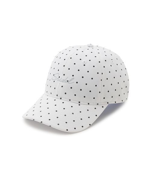 SNIDEL（スナイデル）の「バリエキャップ（キャップ・レディース・ホワイト/ライトブルー/ドット・F）」の3枚目の写真