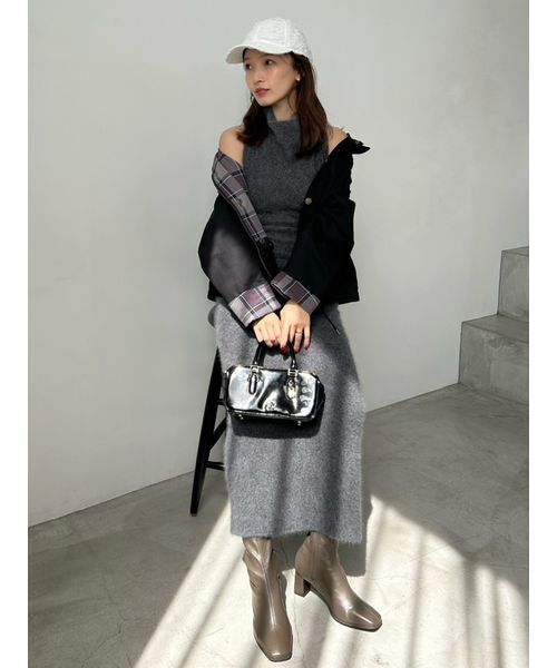 SNIDEL（スナイデル）の「バリエキャップ（キャップ・レディース・ホワイト/ライトブルー/ドット・F）」の5枚目の写真