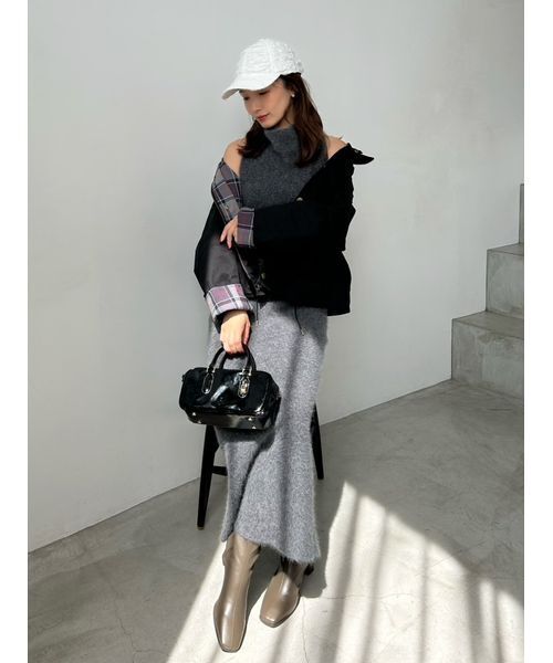 SNIDEL（スナイデル）の「バリエキャップ（キャップ・レディース・ホワイト/ライトブルー/ドット・F）」の6枚目の写真