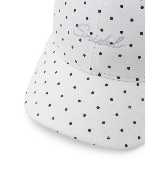 SNIDEL（スナイデル）の「バリエキャップ（キャップ・レディース・ホワイト/ライトブルー/ドット・F）」の8枚目の写真