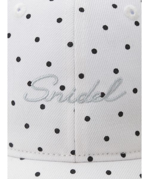 SNIDEL（スナイデル）の「バリエキャップ（キャップ・レディース・ホワイト/ライトブルー/ドット・F）」の9枚目の写真