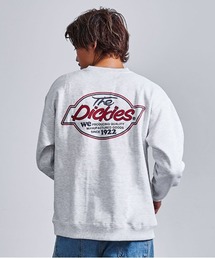 『Dickes/ディッキーズ』裏起毛刺繍プリントクルーネック