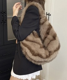 Miniministore（ミニミニストア）の「ハーフムーンファーショルダートートバッグ（トートバッグ）」