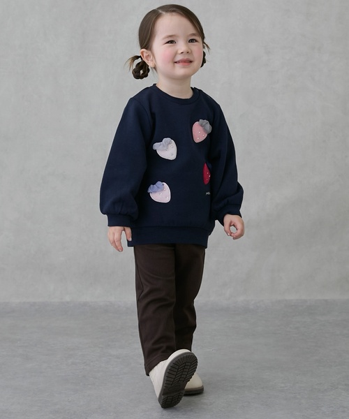 petit main(프티 마인)의 「【뒤 기모/스마일】 느긋한 팬츠(그 외 팬츠)」｜다크 브라운