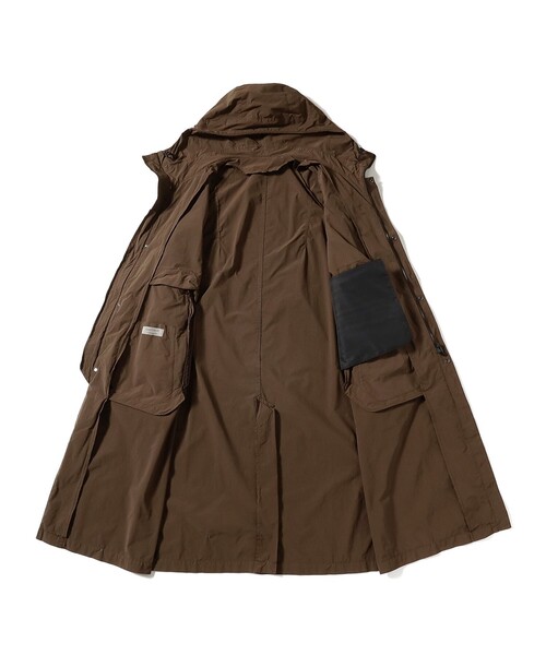 International Gallery BEAMS(インターナショナルギャラリービームス)の「QUATTROCCHI / ガーメントダイ フーデッド コート(その他アウター・メンズ・ネイビー/ブラウン・MEDIUM/LARGE)」の10枚目の写真