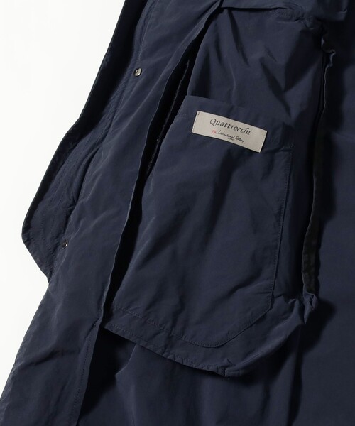 International Gallery BEAMS(インターナショナルギャラリービームス)の「QUATTROCCHI / ガーメントダイ フーデッド コート(その他アウター・メンズ・ネイビー/ブラウン・MEDIUM/LARGE)」の18枚目の写真