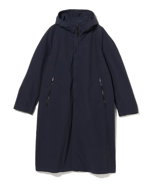 International Gallery BEAMS(インターナショナルギャラリービームス)の「QUATTROCCHI / ガーメントダイ フーデッド コート(その他アウター・メンズ・ネイビー/ブラウン・MEDIUM/LARGE)」の8枚目の写真