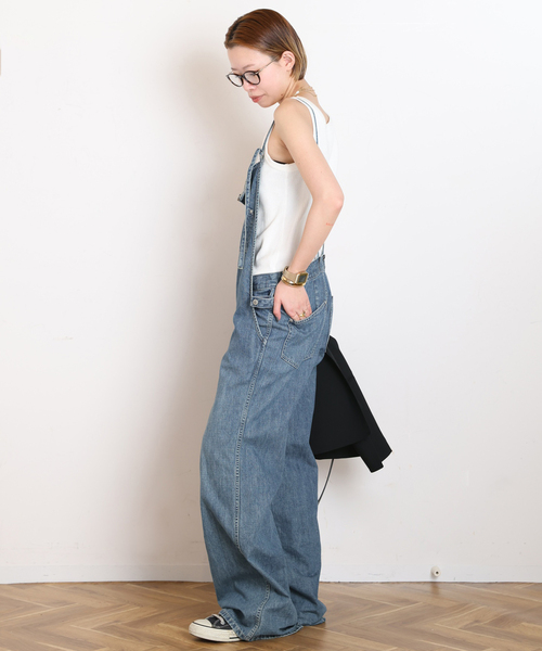 Johnbull(ジョンブル)の「【JOHNBULL/ジョンブル】フレンチサロペット(サロペット/オーバーオール・レディース・ブルー・36/38)」の13枚目の写真