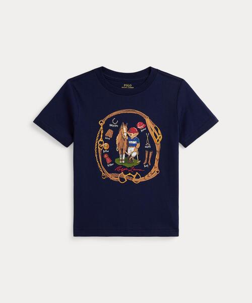 POLO RALPH LAUREN CHILDRENSWEAR(ポロ ラルフ ローレン チルドレンズウェア)の「Polo ベア コットン ジャージー Tシャツ(Tシャツ/カットソー・キッズ・ネイビー系1・3/4/6/7)」の1枚目の写真