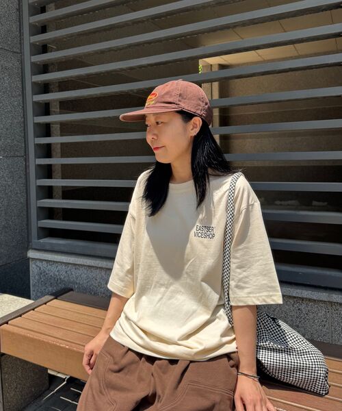 eastserviceshop（イーストサービスショップ）の「Vice Shop Half T - Cream（Tシャツ/カットソー・レディース・アイボリー・SMALL/MEDIUM/LARGE）」の7枚目の写真