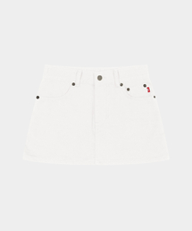 KISYNING（キシニング）の「ニュークラシックコットンミニスカート（ホワイト）（スカート）」